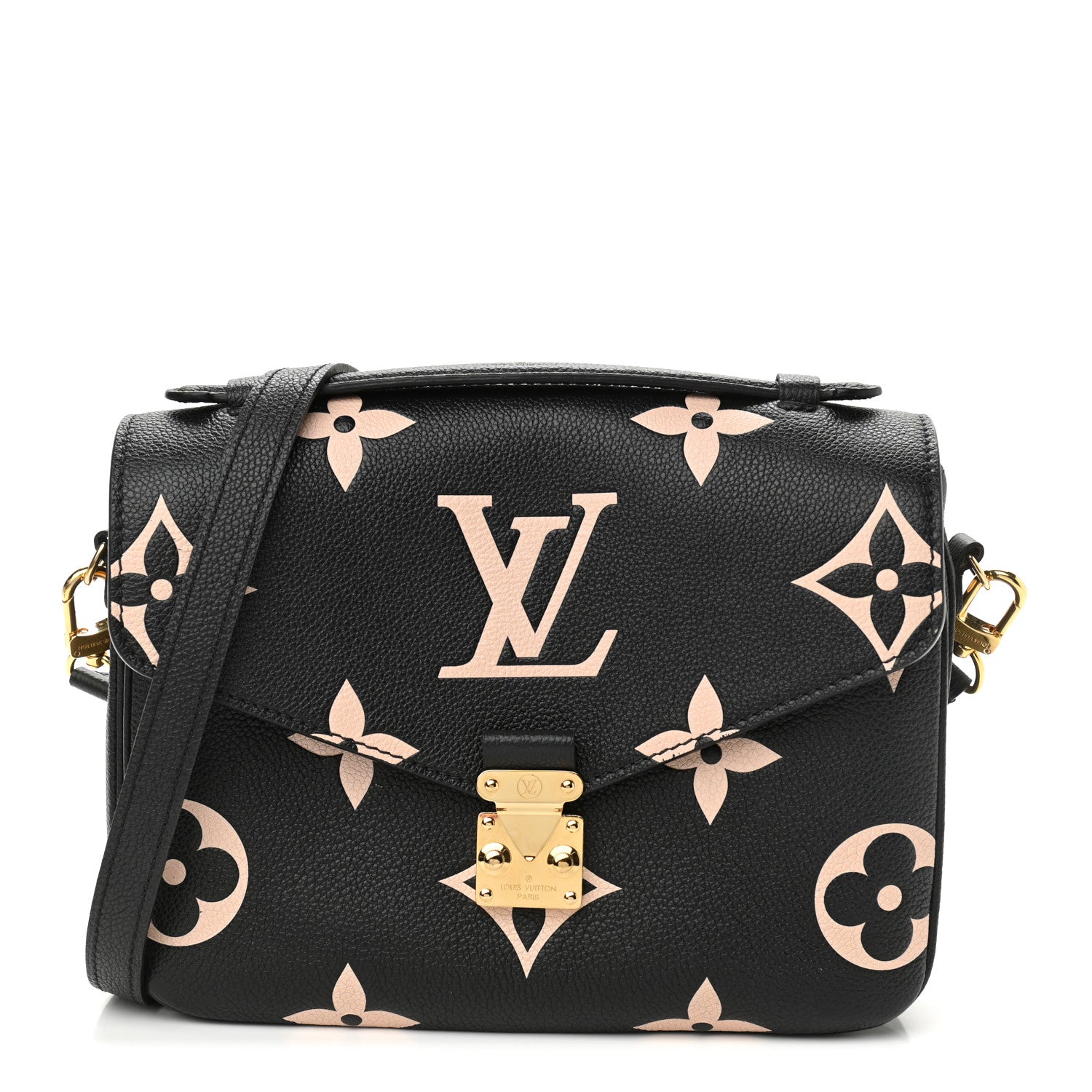 Louis Vuitton Empreinte Monogram Giant Pochette Metis Black Beige 1 of 10