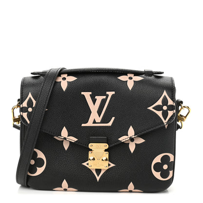 Louis Vuitton Empreinte Monogram Giant Pochette Metis Black Beige 1 of 10