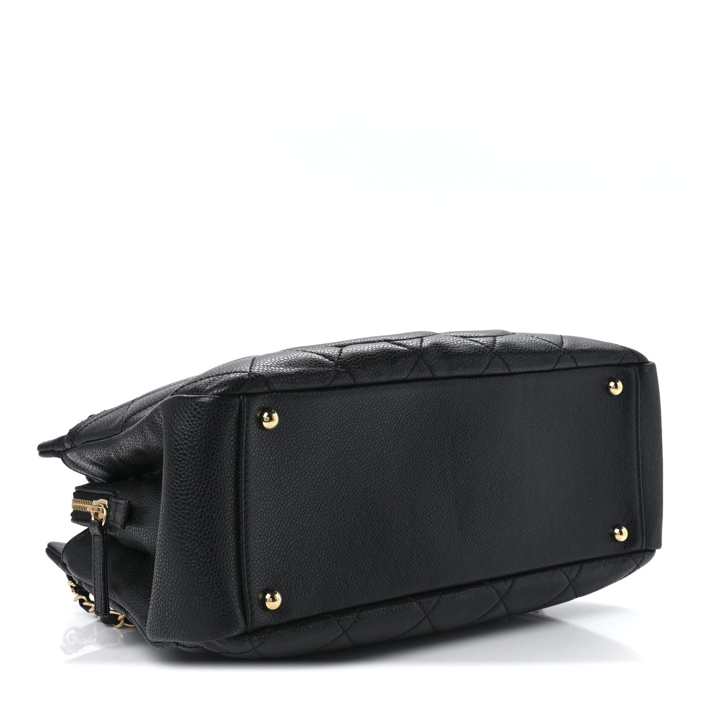 Caviar Quilted Timeless CC Soft Tote Black