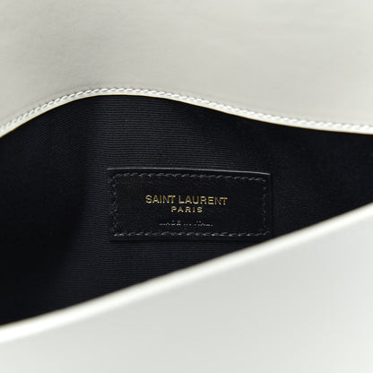 Saint Laurent Smooth Shiny Calfskin Uptown Pouch Crema Soft 6 of 6