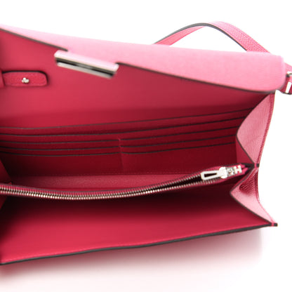 Hermes Epsom Lizard Constance Wallet To Go Rose Mexico 5 of 11