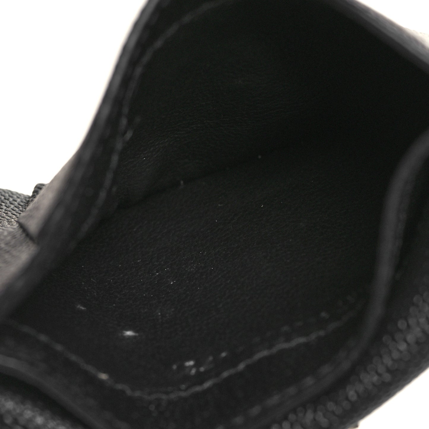Grain De Poudre Uptown Monogram Card Case Black