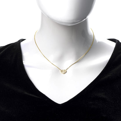 Cartier 18K Yellow Gold Diamond Hearts And Symbols Pendant Necklace 2 of 6