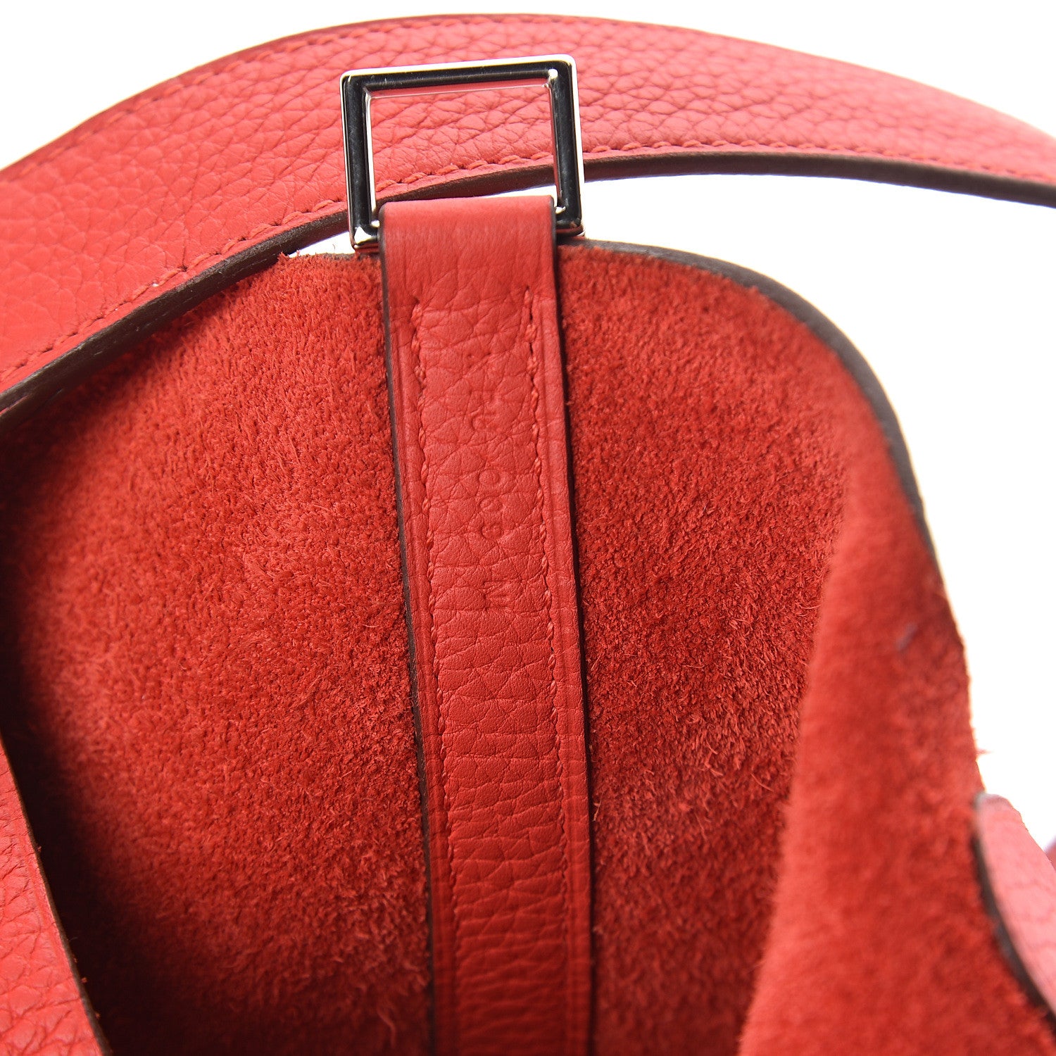 Hermes Taurillon Clemence Picotin Lock 22 MM Rouge Tomate 6 of 9