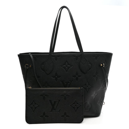Louis Vuitton Empreinte Monogram Giant Neverfull MM Black 3 of 10