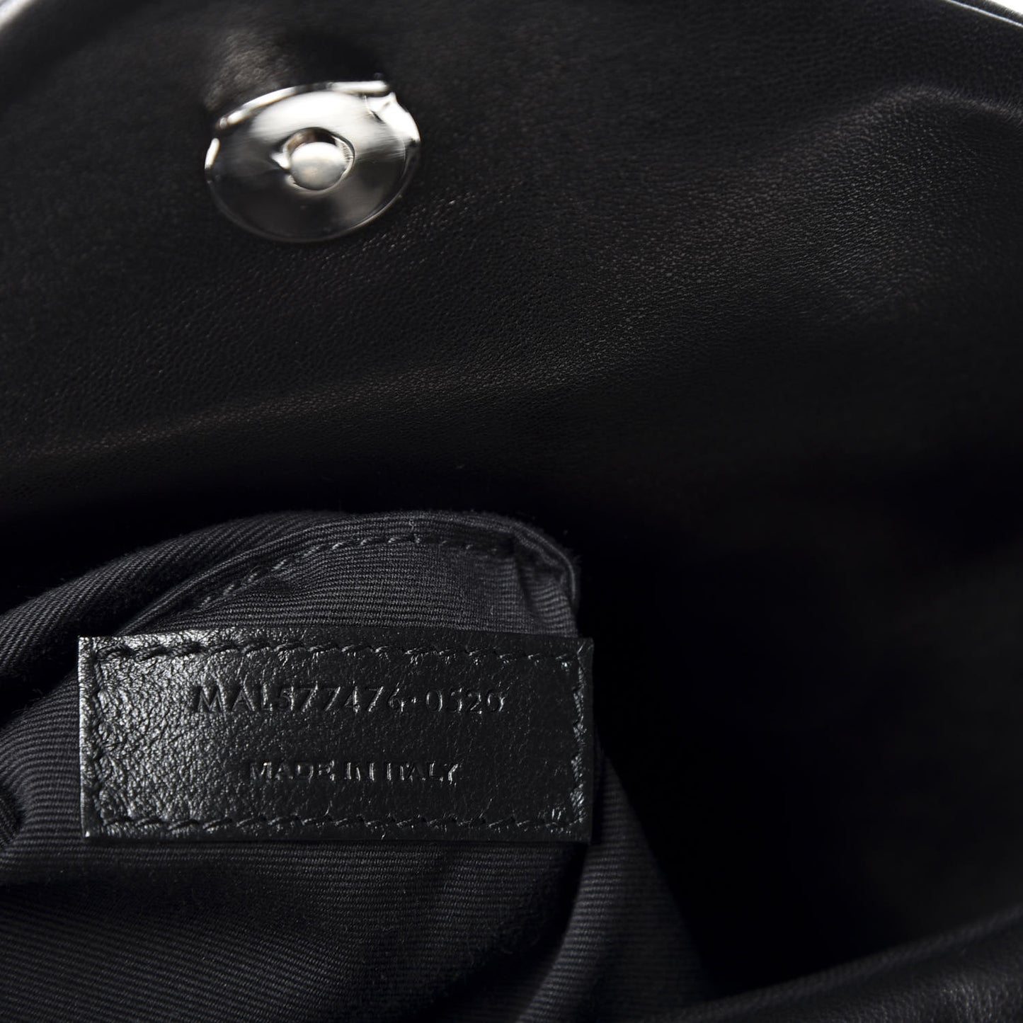 Lambskin Quilted Small Loulou Puffer Monogram Chain Satchel Black