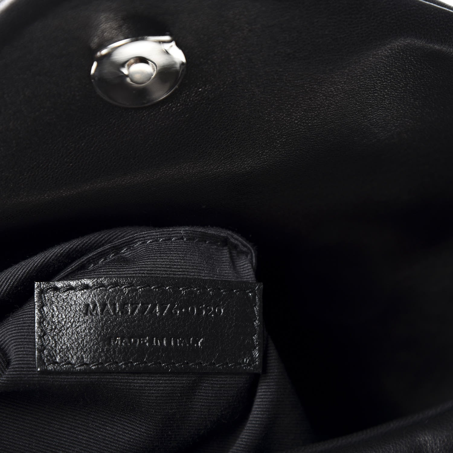 Saint Laurent Lambskin Quilted Small Loulou Puffer Monogram Chain Satchel Black 9 of 10