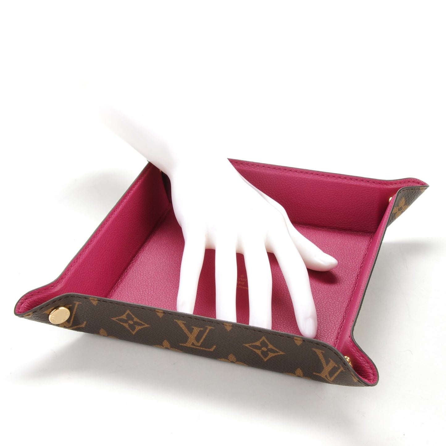 Monogram Change Tray Fuchsia