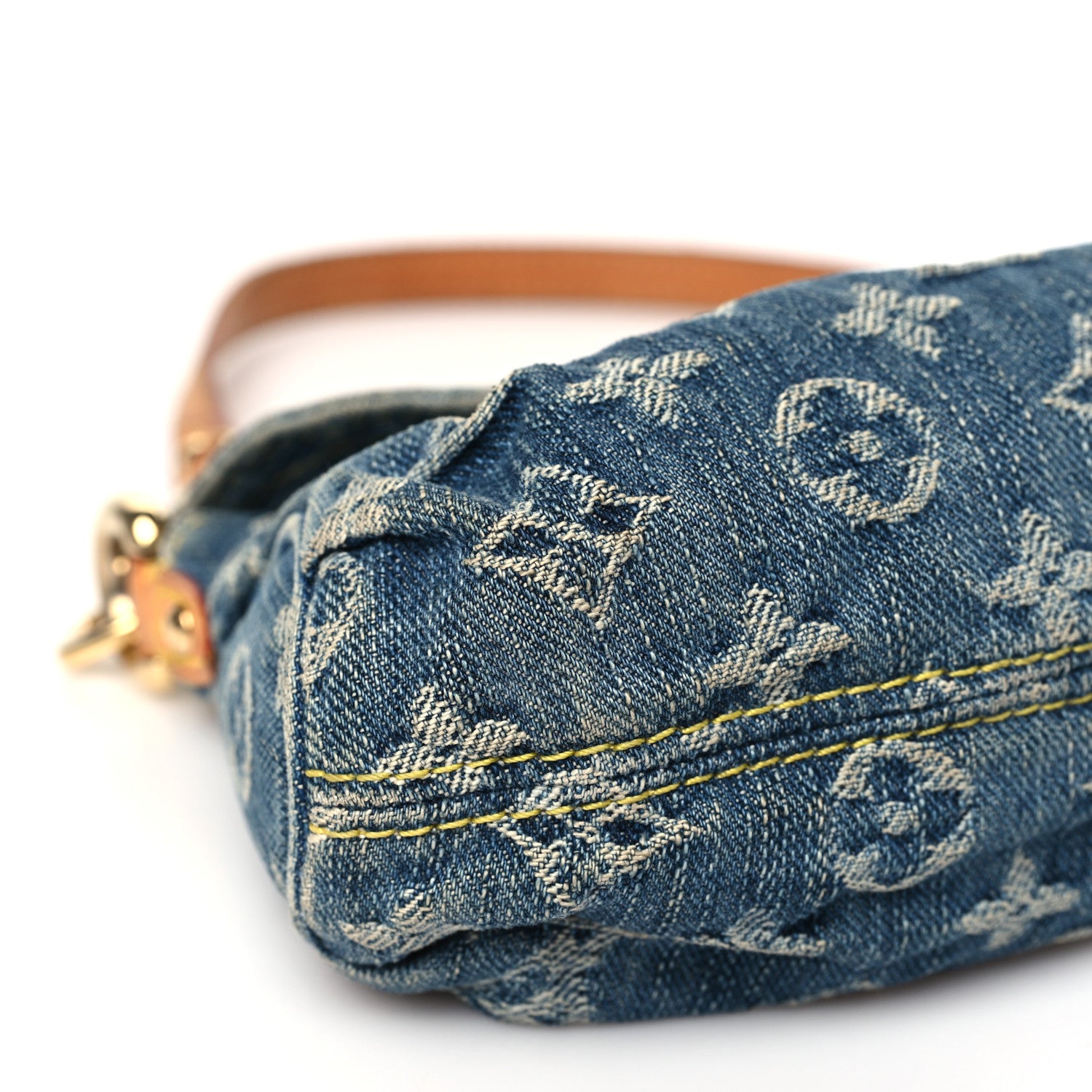 Louis Vuitton Monogram Denim Mini Pleaty Blue 8 of 9