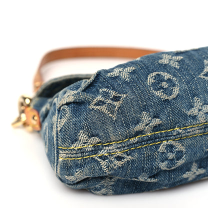 Louis Vuitton Monogram Denim Mini Pleaty Blue 8 of 9