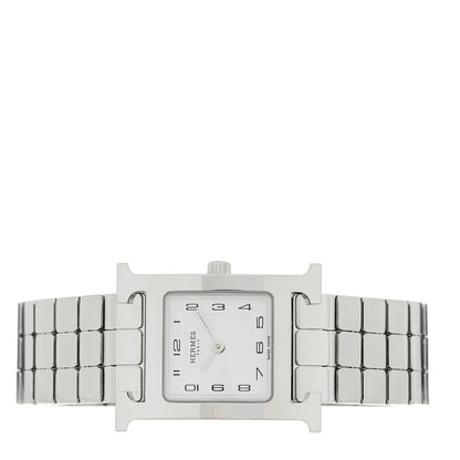 Hermes Stainless Steel 21mm Heure H Hour Quartz Watch 2 of 5