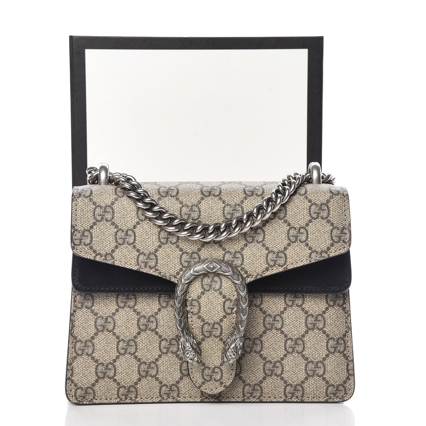 GG Supreme Monogram Mini Dionysus Shoulder Bag Black