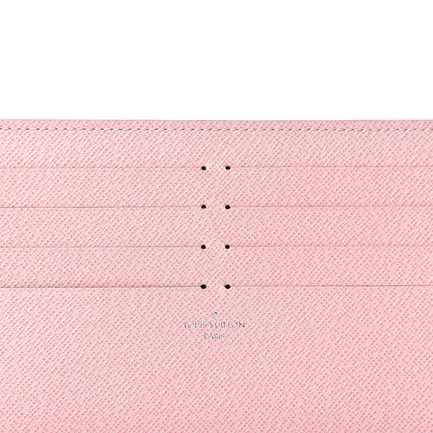 Louis Vuitton Calfskin Felicie Card Holder Insert Rose Ballerine 5 of 9