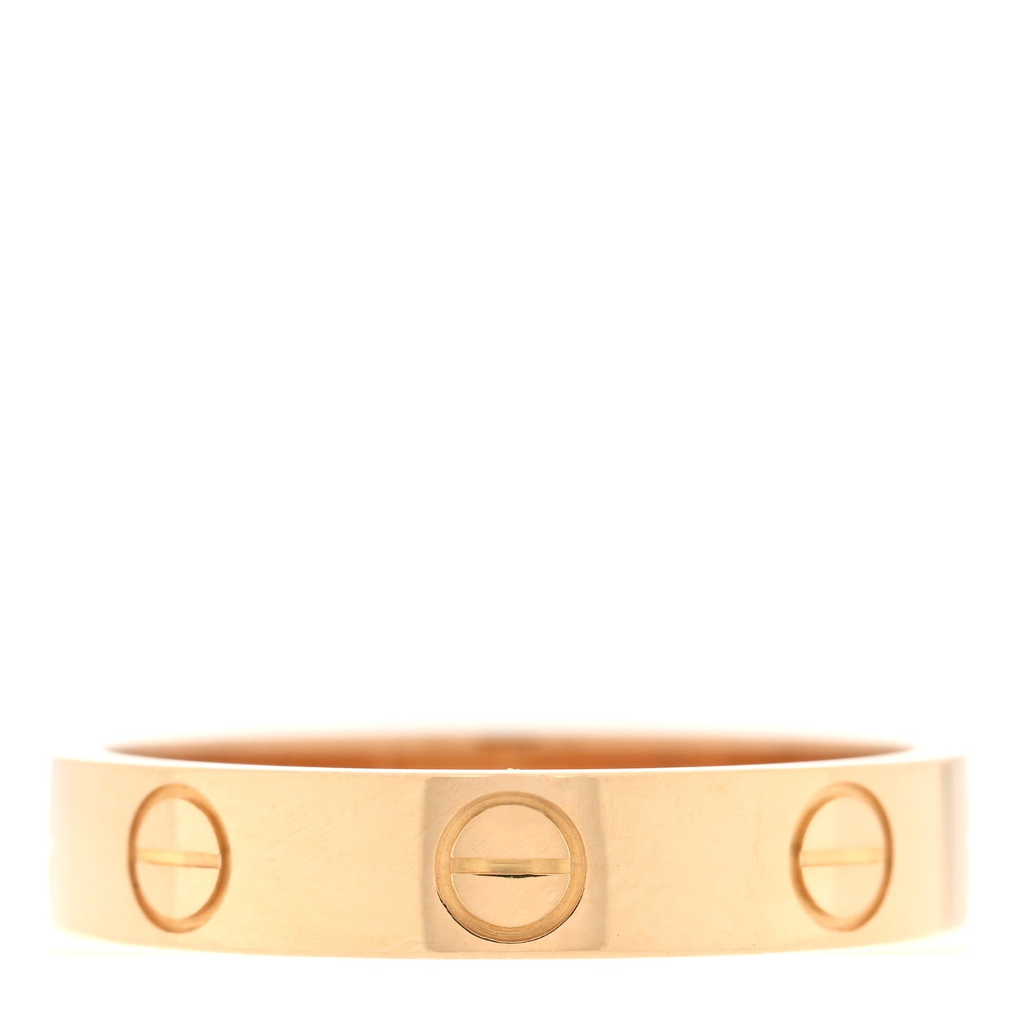 18K Yellow Gold 3.5mm LOVE Wedding Band Ring 50 5.25