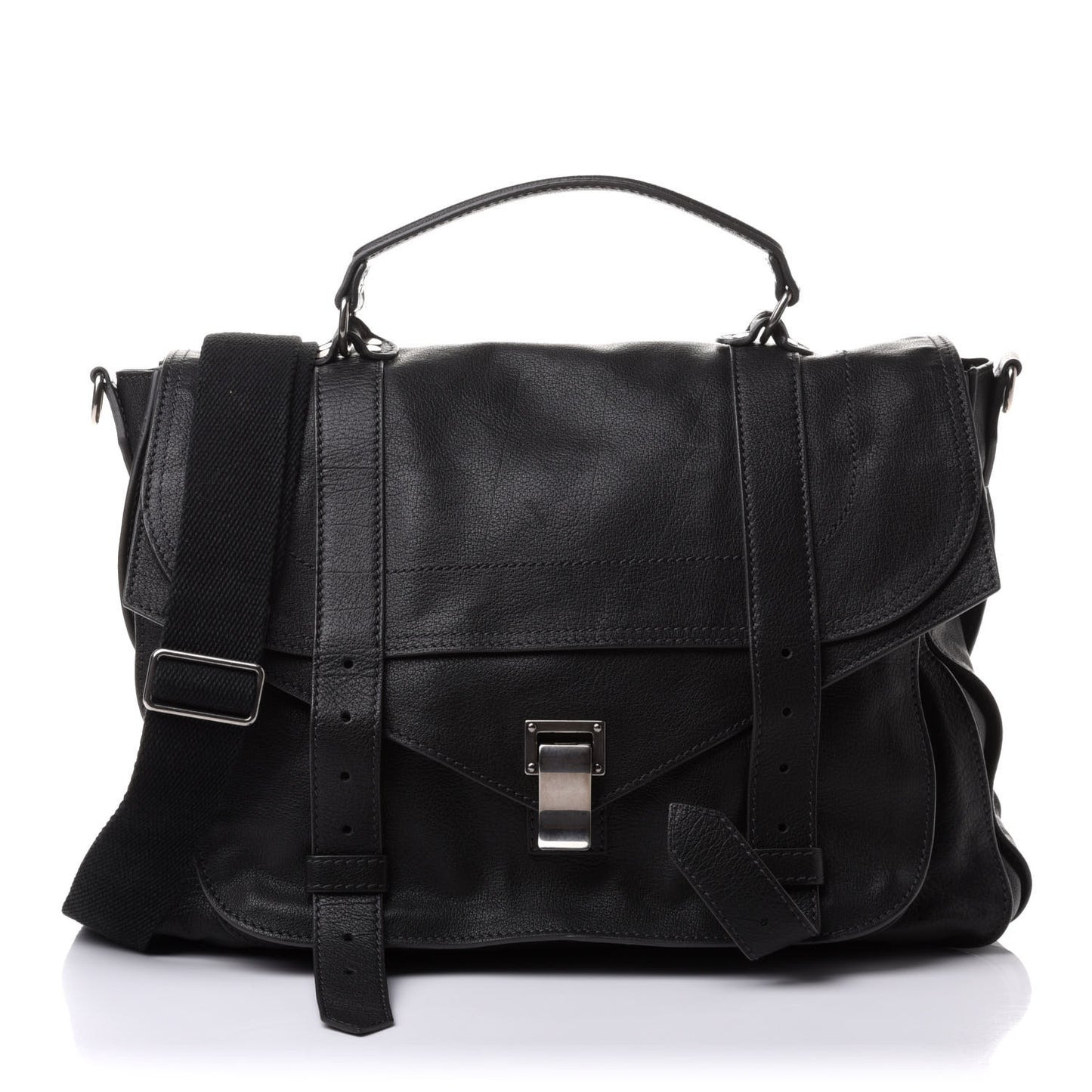 Lambskin Medium PS1 Satchel Black