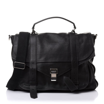 Proenza Schouler Lambskin Medium PS1 Satchel Black 1 of 10