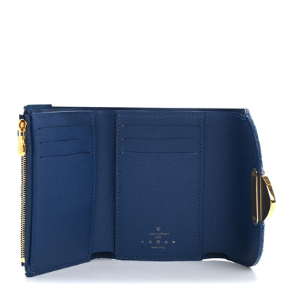 Louis Vuitton Denim Amelia Compact Wallet Blue 5 of 7