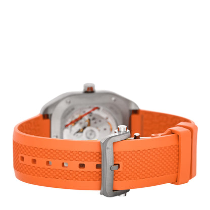 Hermes Titanium Rubber 39mm H08 Automatic Watch Orange 3 of 5