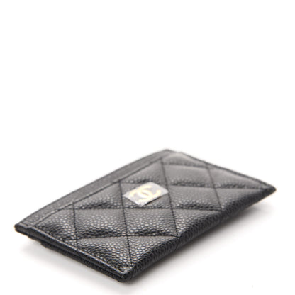 Chanel Caviar Quilted Flap Card Holder Black 4 of 9
