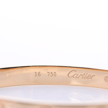 Cartier 18K Yellow Gold LOVE Bracelet 16 7 of 10