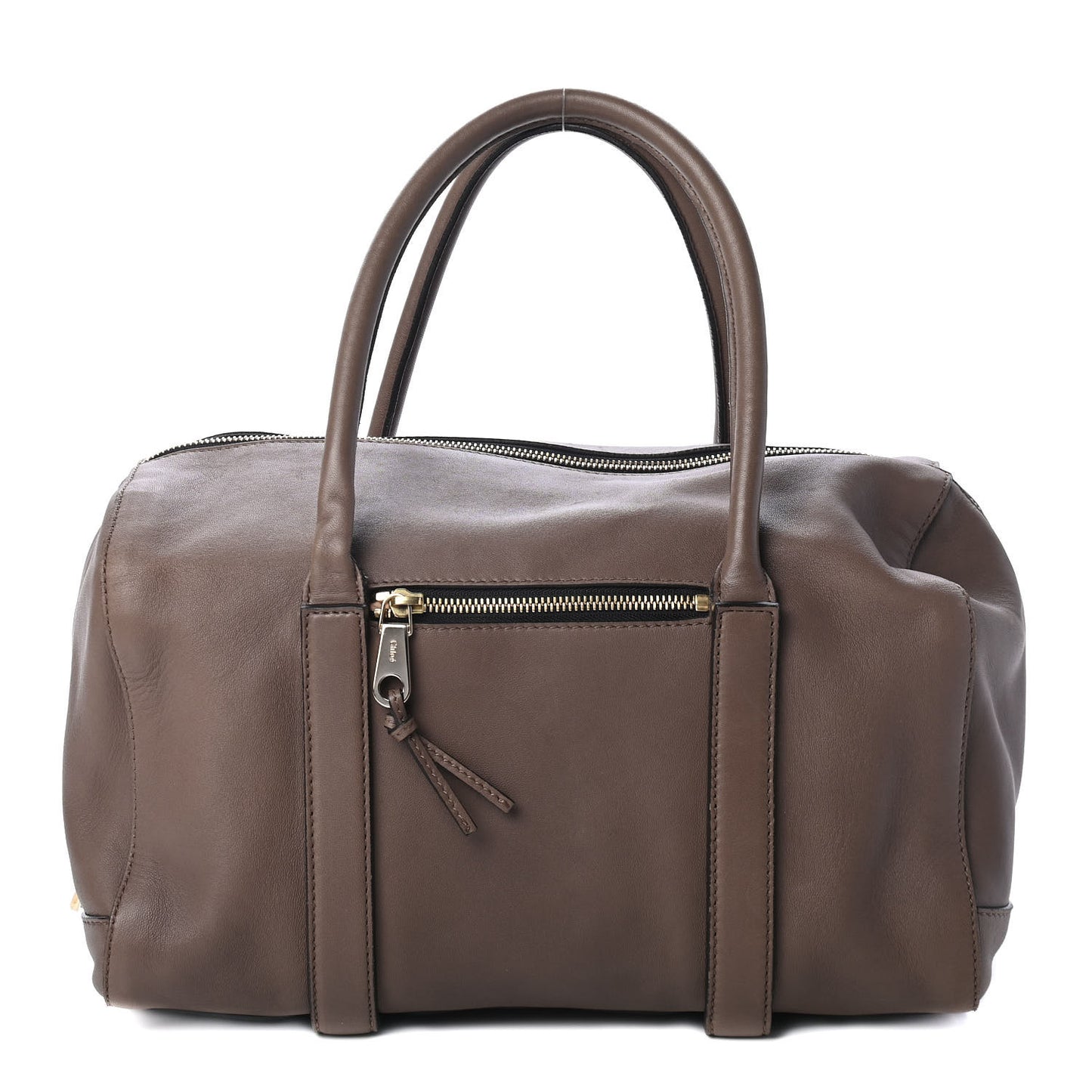 Lambskin Large Madeleine Duffel Smoke