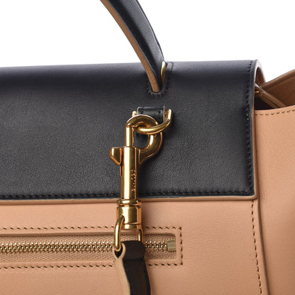 Celine Smooth Calfskin Mini Bi-Color Belt Bag Beige 9 of 11