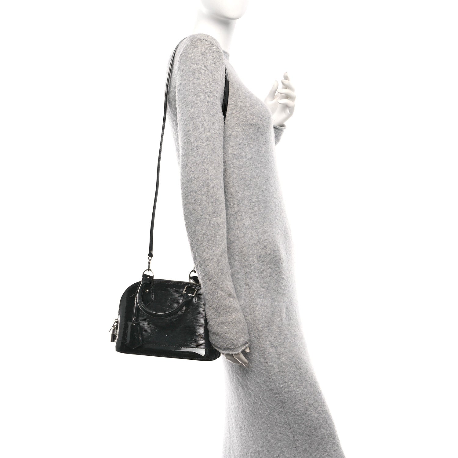 Louis Vuitton Epi Electric Alma BB Black 2 of 9