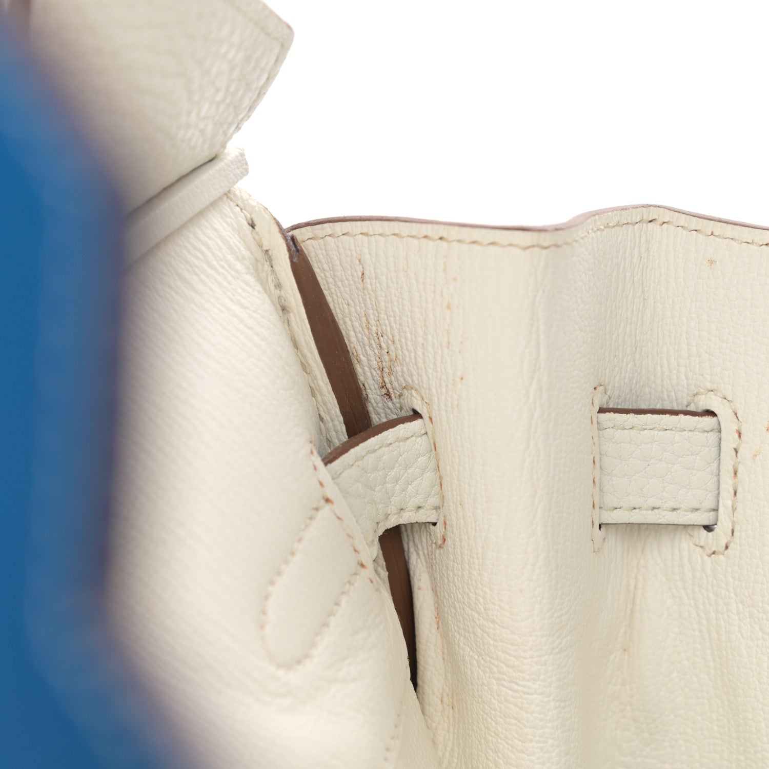 Hermes Togo Bi-Color Birkin 35 Mykonos White 16 of 17