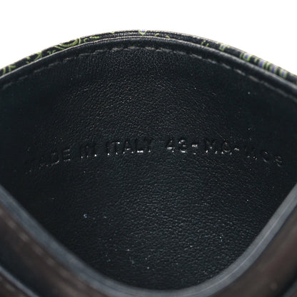Christian Dior Calfskin Animals Card Holder Green 7 of 11