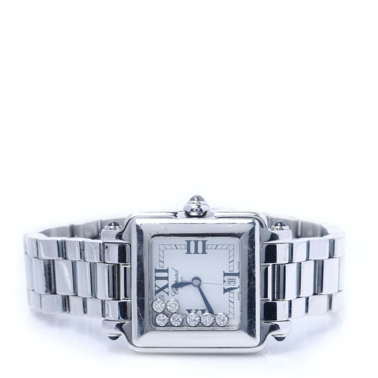Chopard Stainless Steel 7 Diamond 27mm Happy Sport Quartz Watch 2 of 6