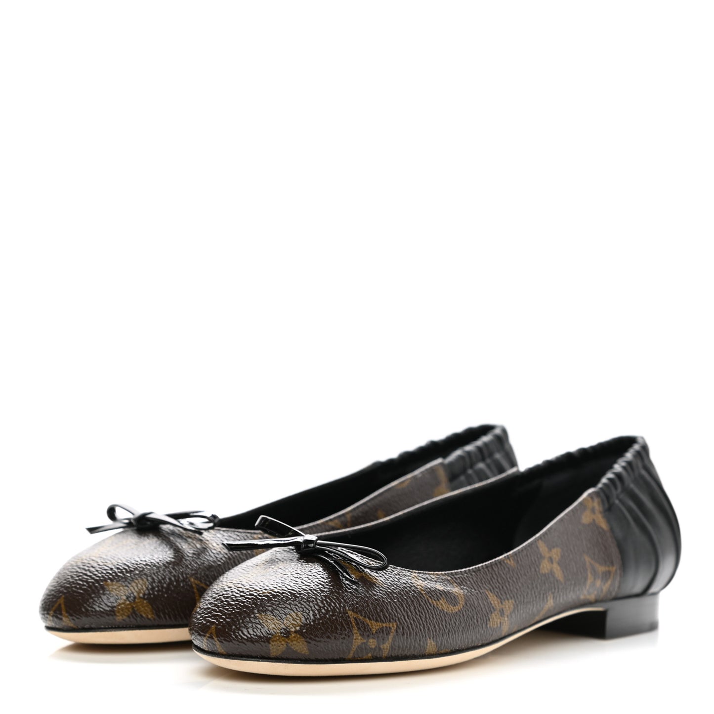 Monogram Lambskin Patent Joy Ballerina Flats 35 Black