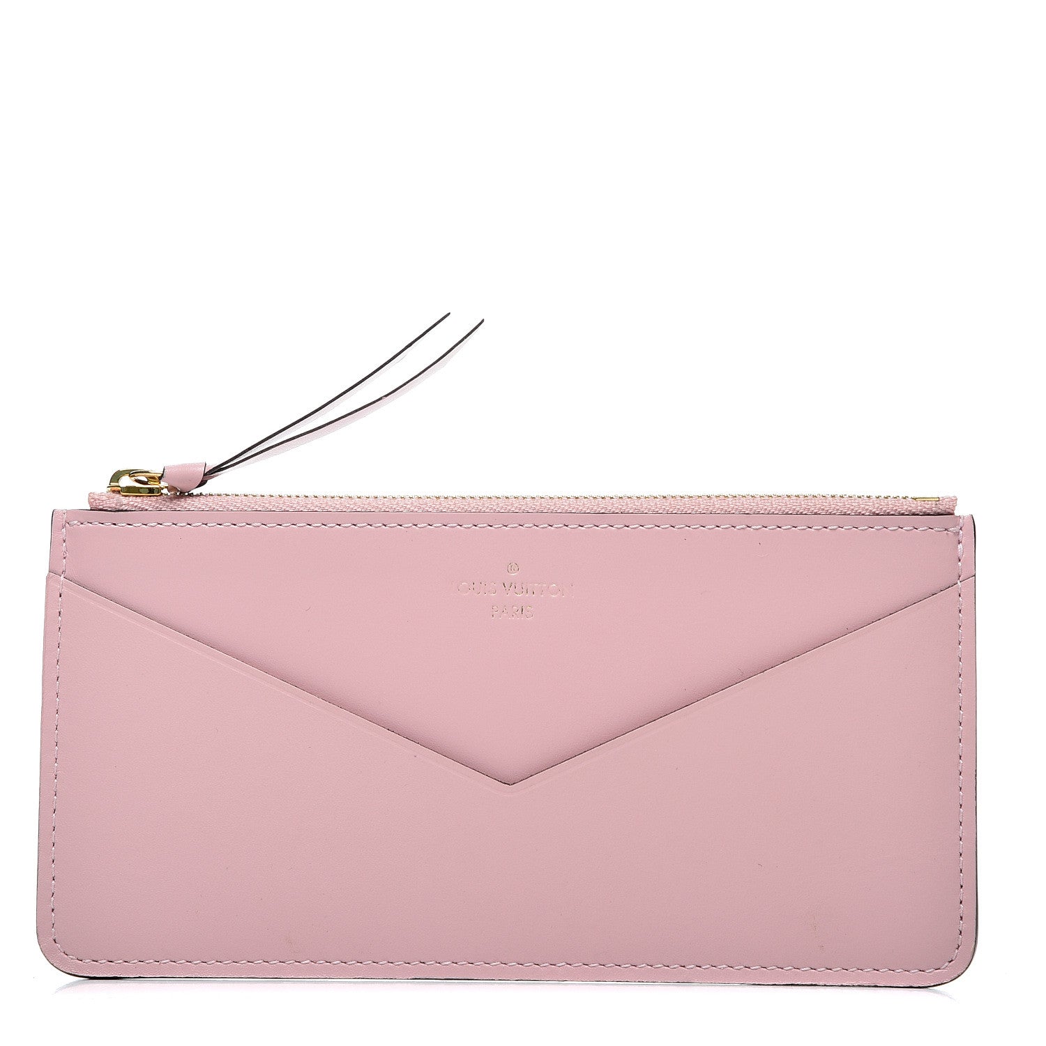 Louis Vuitton Calfskin Jeanne Wallet Zippered Insert Rose Ballerine 1 of 6