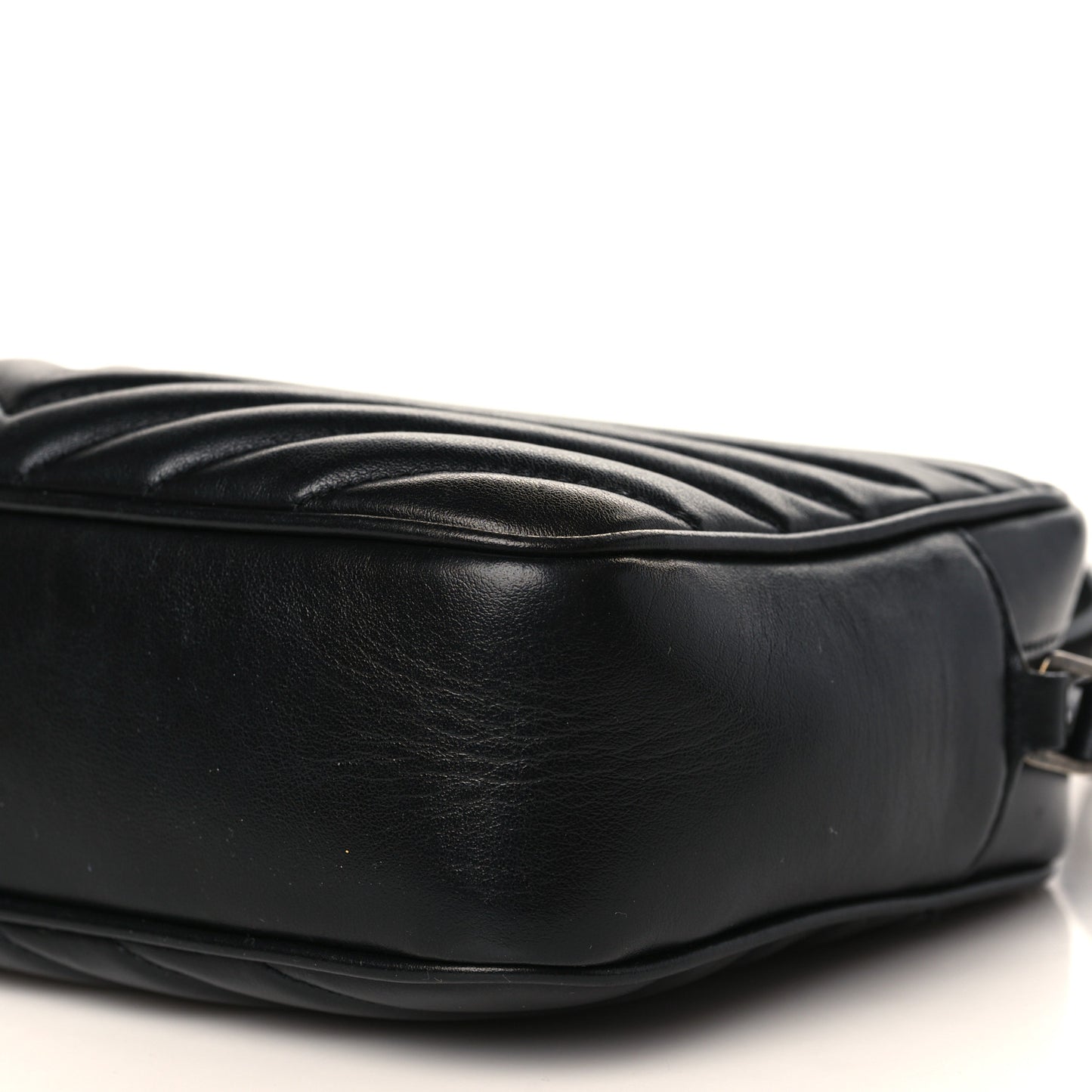 Calfskin Matelasse Monogram Lou Camera Bag Black