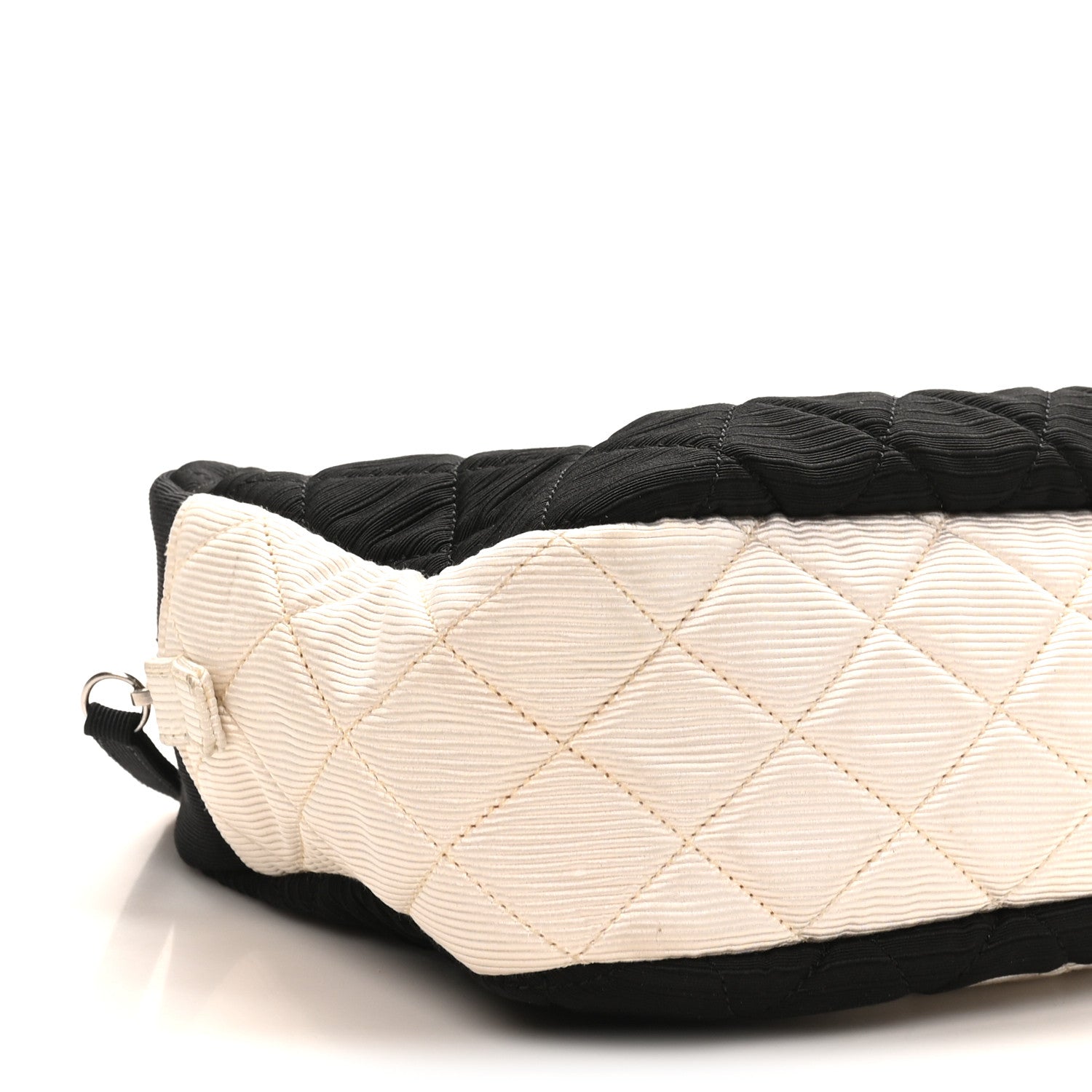 Chanel Jersey Reissue Quilted Camera Case Black White 1837425
