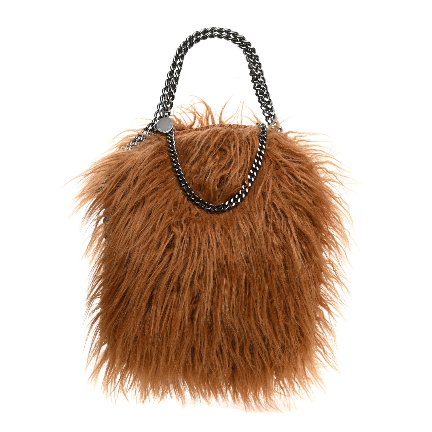 Stella McCartney Eco Fur Mini Falabella Tote Camel 1 of 10