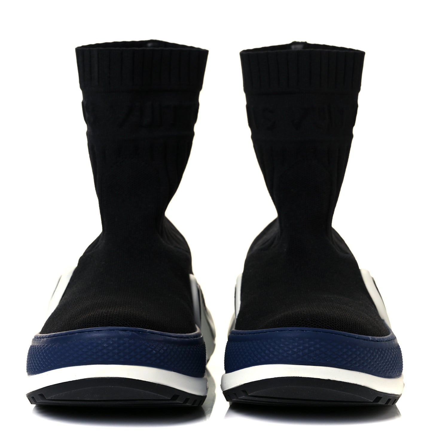Stretch Textile LV Archlight Sneaker Boots 37 Black Blue