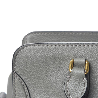 Alexander McQueen Pebbled Calfskin Small Skull Padlock Zip Around Tote Dark Grey 12 of 21