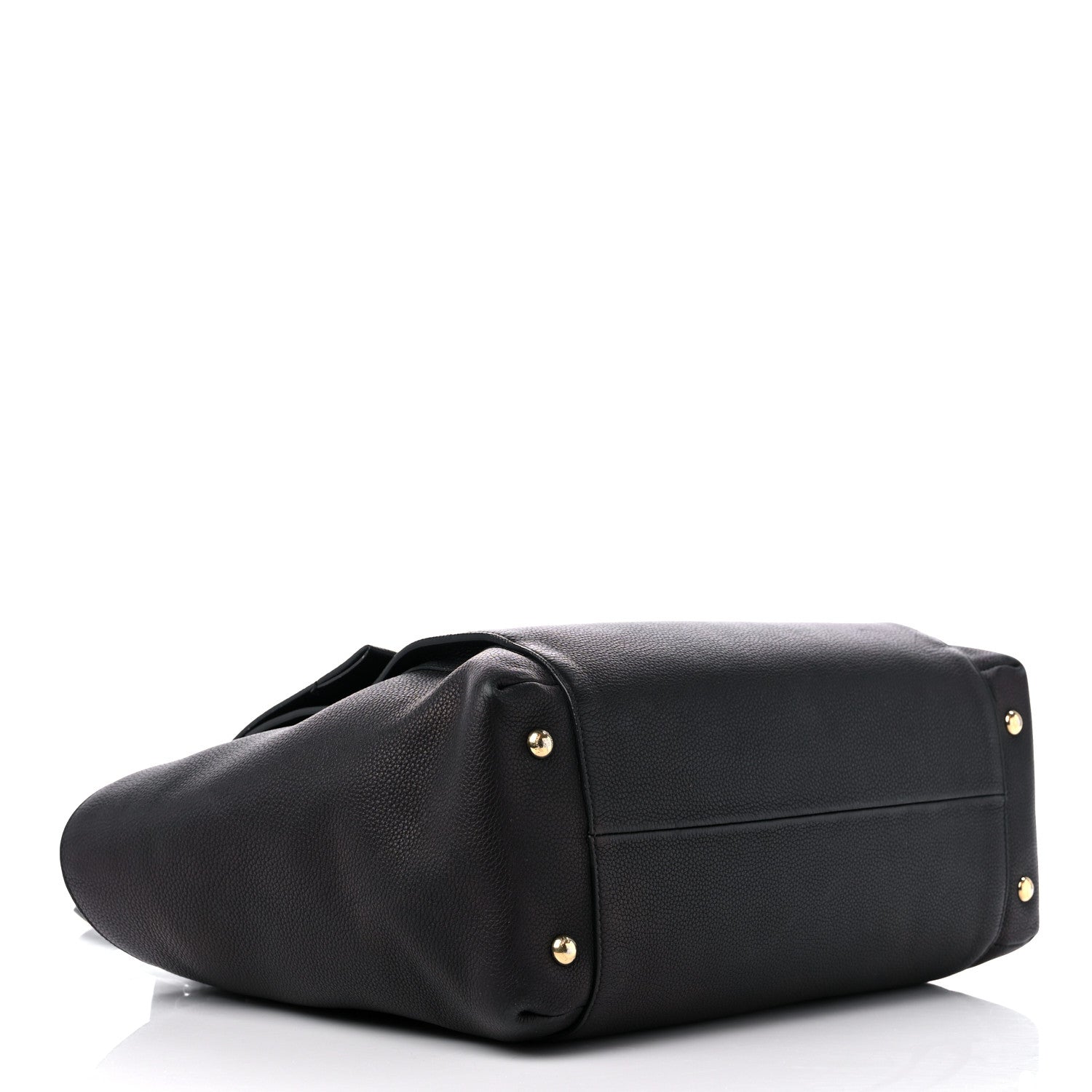 Salvatore Ferragamo Grained Calfskin Bitter Pocket Tote Black 4 of 15