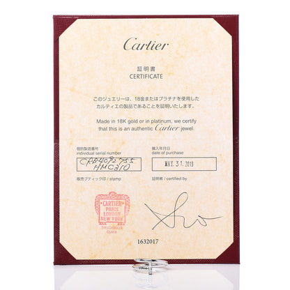 Cartier 18K White Gold Diamond Juste Un Clou Ring 55 7.25 6 of 6