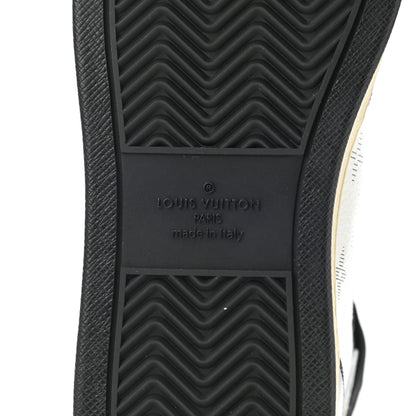 Louis Vuitton Calfskin Monogram Mens Rivoli High Top Sneakers 9 Black 6 of 8