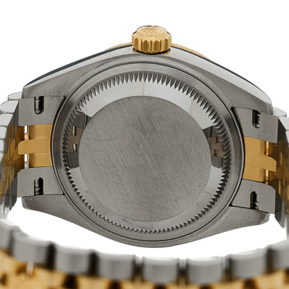 Rolex Stainless Steel 18K Yellow Gold Diamond 28mm Oyster Perpetual Datejust Watch Silver 279173 4 of 5