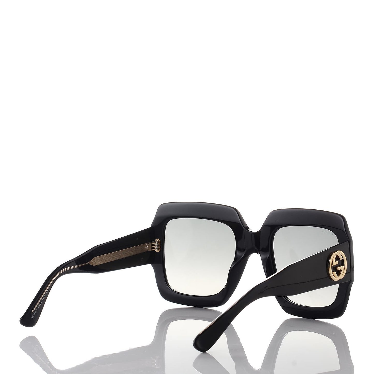 Crystal Square Frame Sunglasses GG3861/S Black