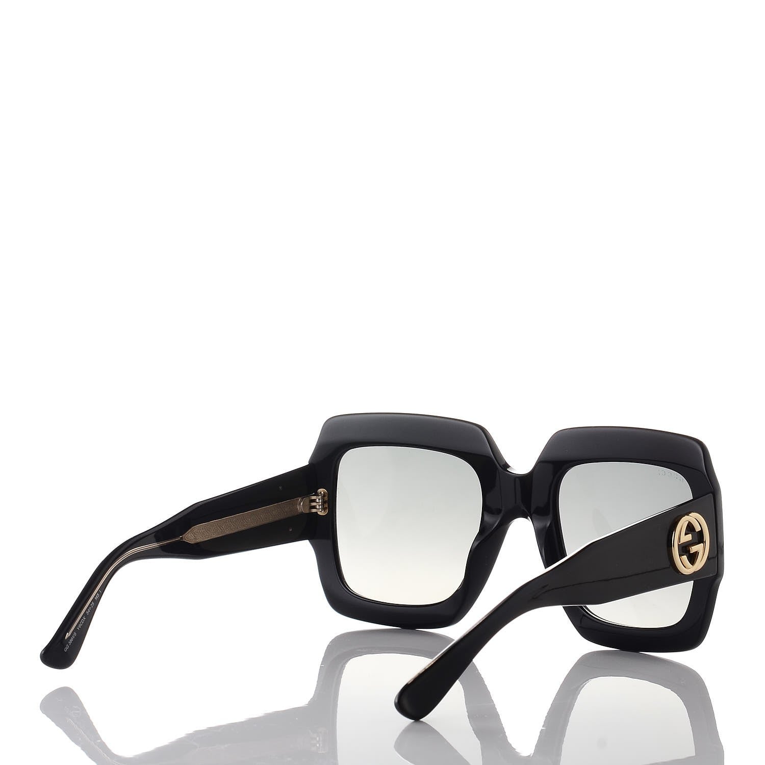 Gucci Crystal Square Frame Sunglasses GG3861/S Black 4 of 8