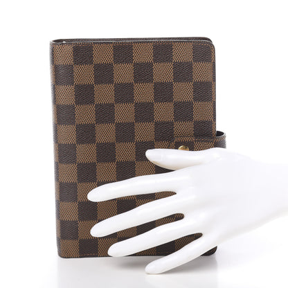 Louis Vuitton Damier Ebene Medium Ring Agenda Cover 2 of 10