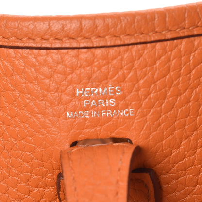 Hermes Taurillon Clemence Amazone Evelyne TPM Orange Peony 8 of 14
