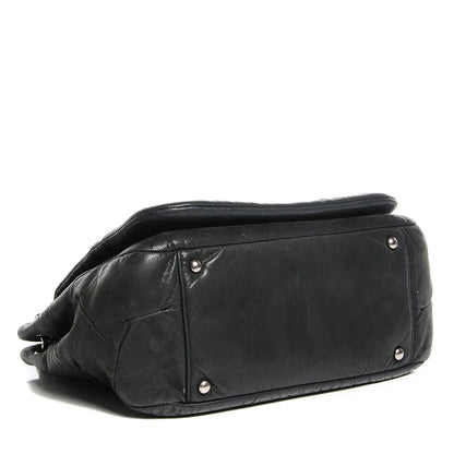Chanel Iridescent Calfskin Glint Accordion Flap Black 4 of 7
