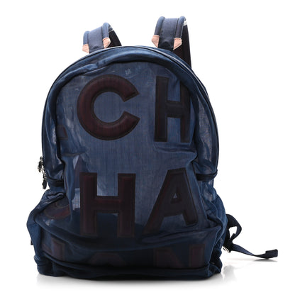Chanel Mesh Small Doudoune Backpack Pink Blue 1 of 10
