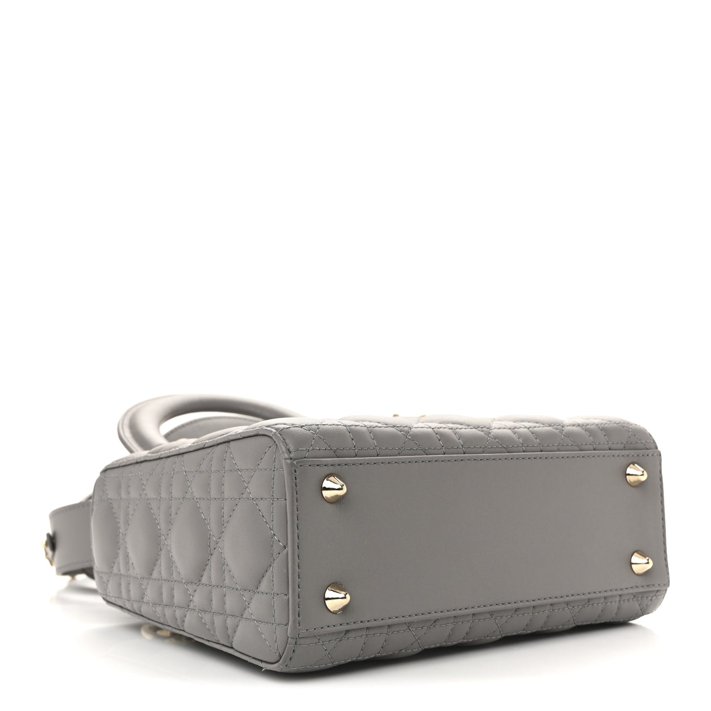 Lambskin Cannage Small My ABCDior Lady Dior Grey