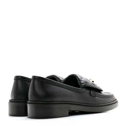 Chanel Lambskin Quilted CC Turnlock Loafers 36 Black 4 of 9