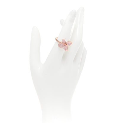 Pasquale Bruni 18K Rose Gold Pink Sapphire Petit Garden Ring 54 6.75 2 of 5